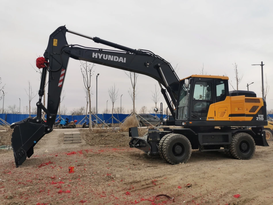 Excavadora de ruedas Hyundai HW210 lado delantero izquierdo - JINDONGYU Excavadora de ruedas Hyundai HW210 lado delantero izquierdo