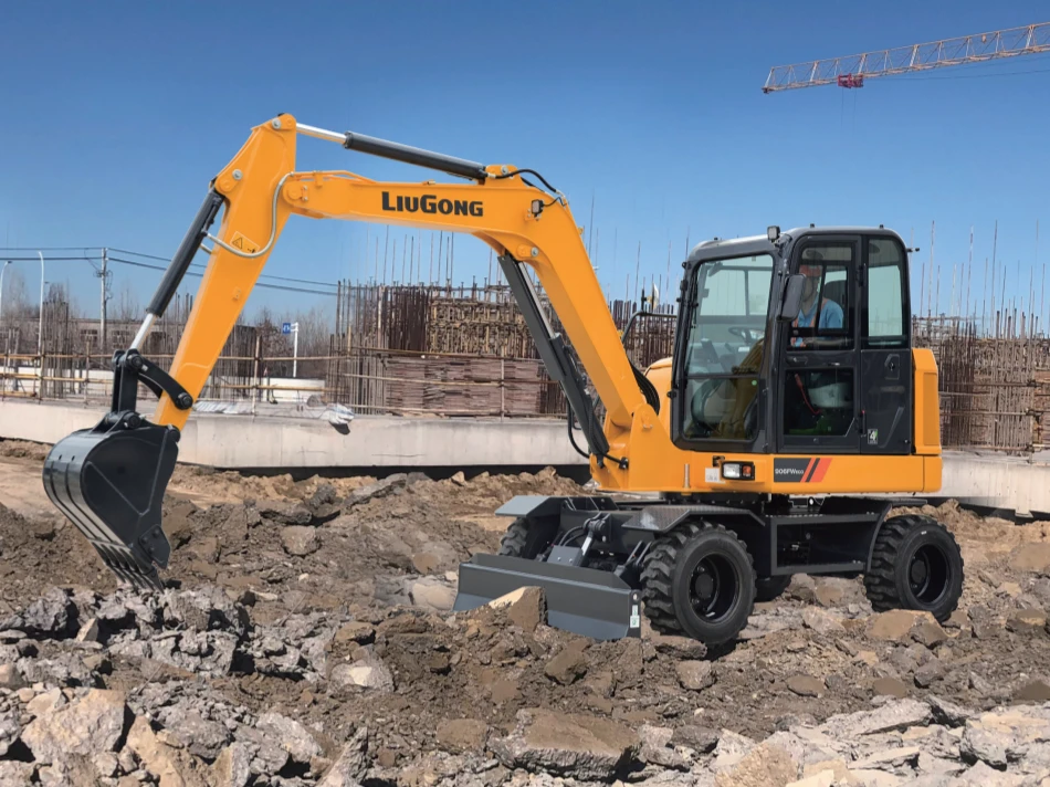 Excavadora de ruedas Liugong 906FW Eco